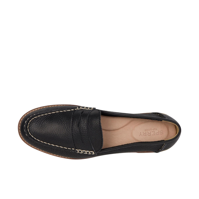 Sperry Womens Seaport Penny Leather Black