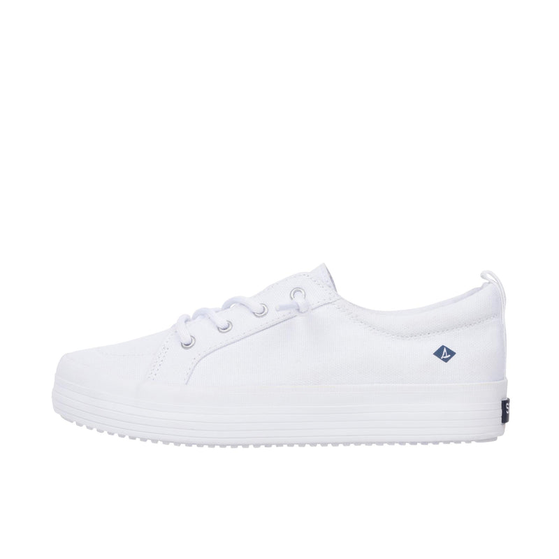 Sperry Kids Childrens Crest Vibe Platform White Canvas