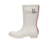 Hunter Womens Original Short Hunter Tri Colour Logo Backstrap Boot White Willow Thumbnail 2