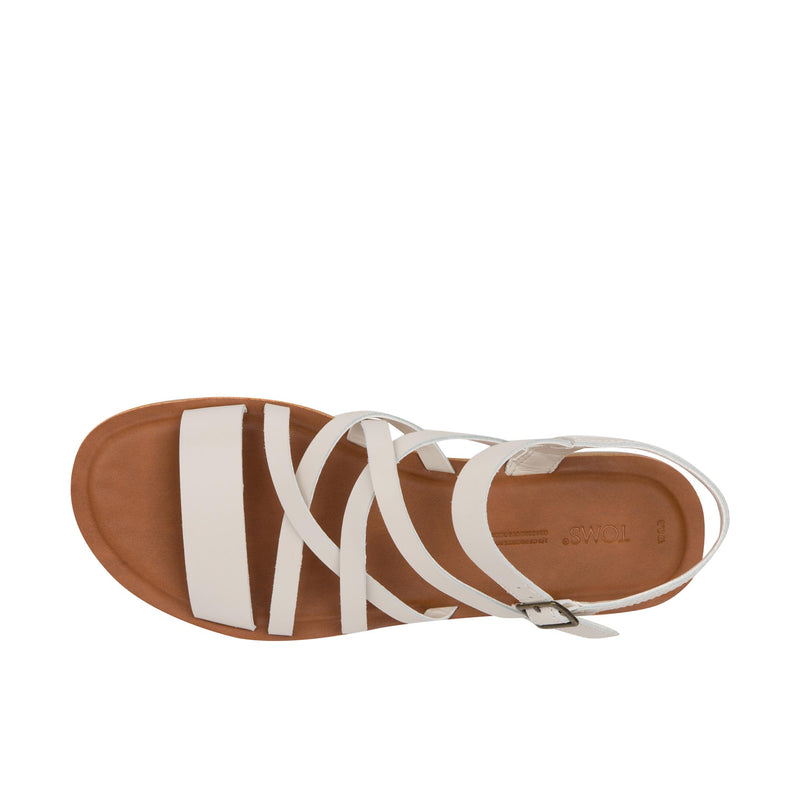 TOMS Womens Sephina Leather Putty