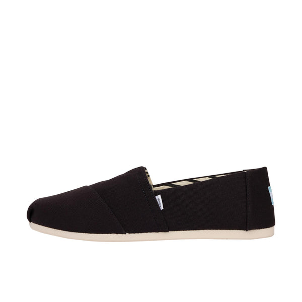 TOMS Womens Alpargata Recycled Cotton Canvas [WIDE] Black