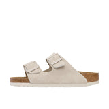 Birkenstock Womens Arizona Soft Footbed Suede Antique White Thumbnail 2