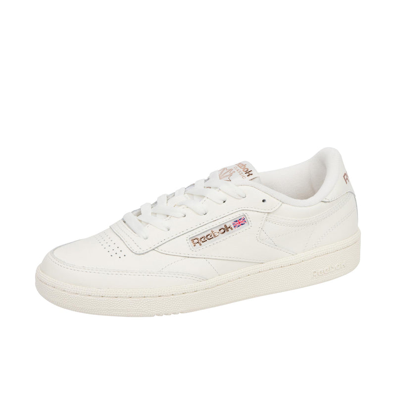 Reebok Womens Club C 85 Chalk/Chalk/Rose Gold