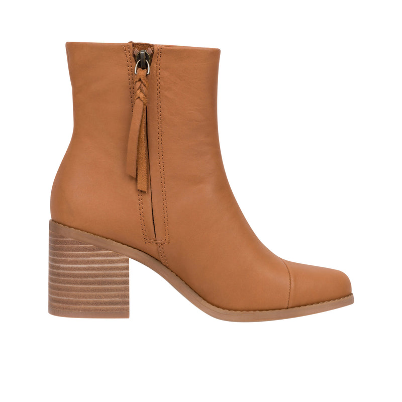 TOMS Womens Evelyn Leather Tan