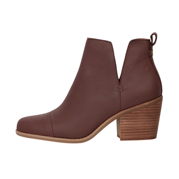 TOMS Womens Everly Cutout Boot Chestnut