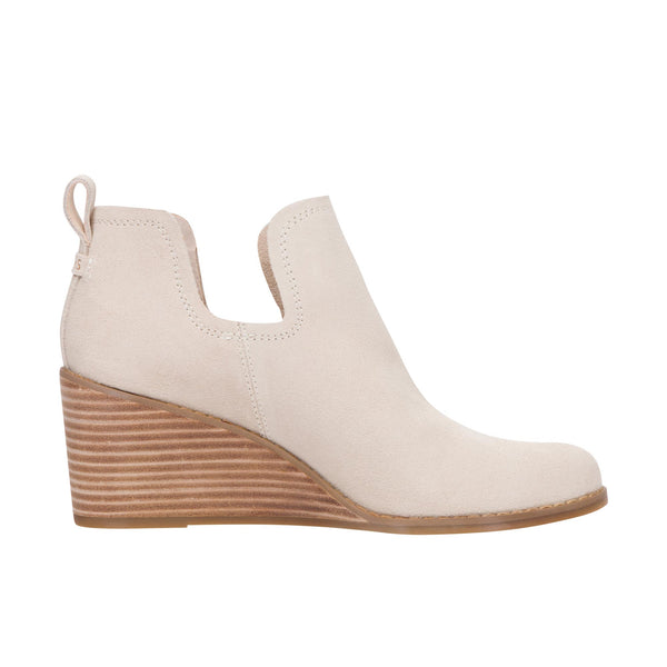 TOMS Womens Kallie Wedge Bootie Sahara Suede