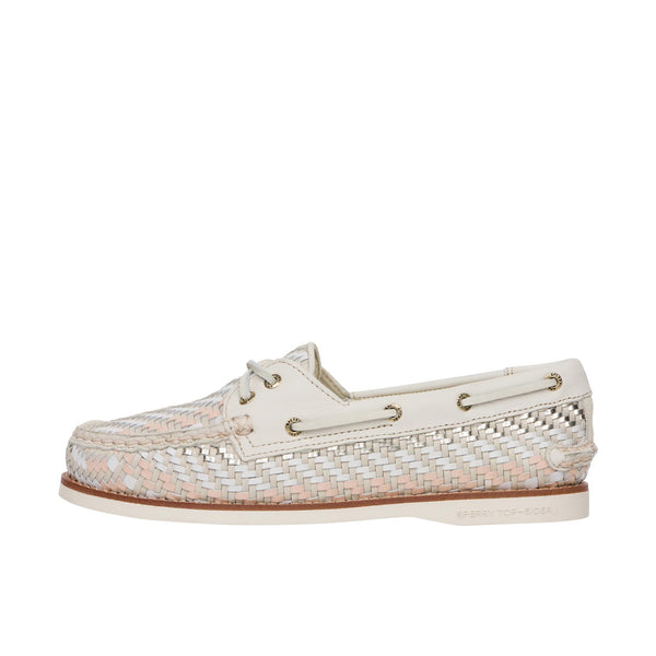 Sperry Womens Authentic Original Woven White