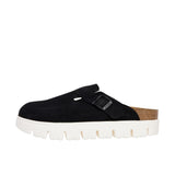 Birkenstock Womens Boston Chunky Suede Black Thumbnail 2