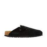 Birkenstock Boston Soft Footbed Suede Leather Black Thumbnail 3