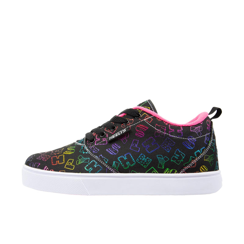 Heelys Kids Pro 20 Prints Black/Rainbow/Pink