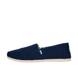 TOMS Womens Alpargata Recycled Cotton Canvas [WIDE] Navy Thumbnail 2
