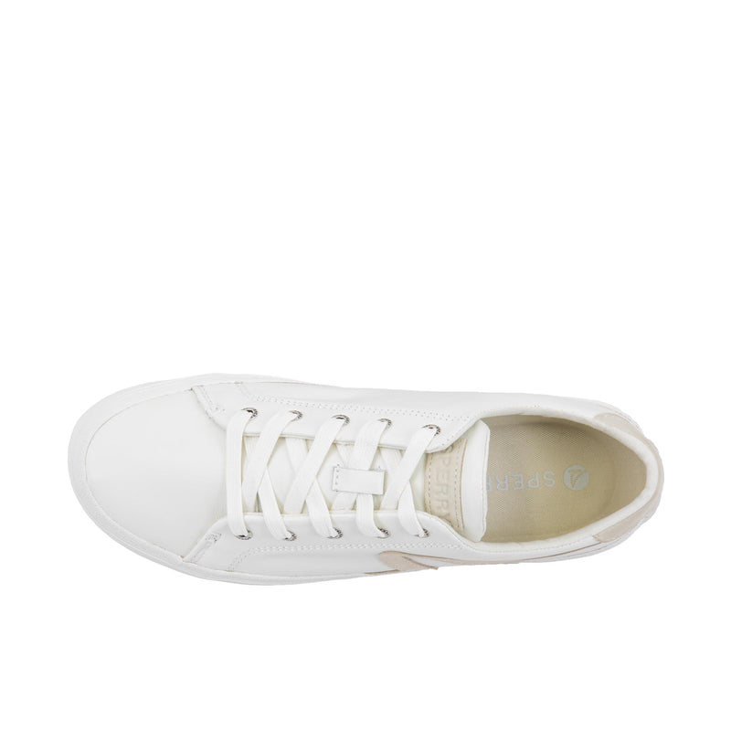 Sperry Womens Sandy Sneaker Leather White