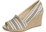 TOMS Womens Michelle Wedge Heel Natural Chunky Global Woven Thumbnail 6