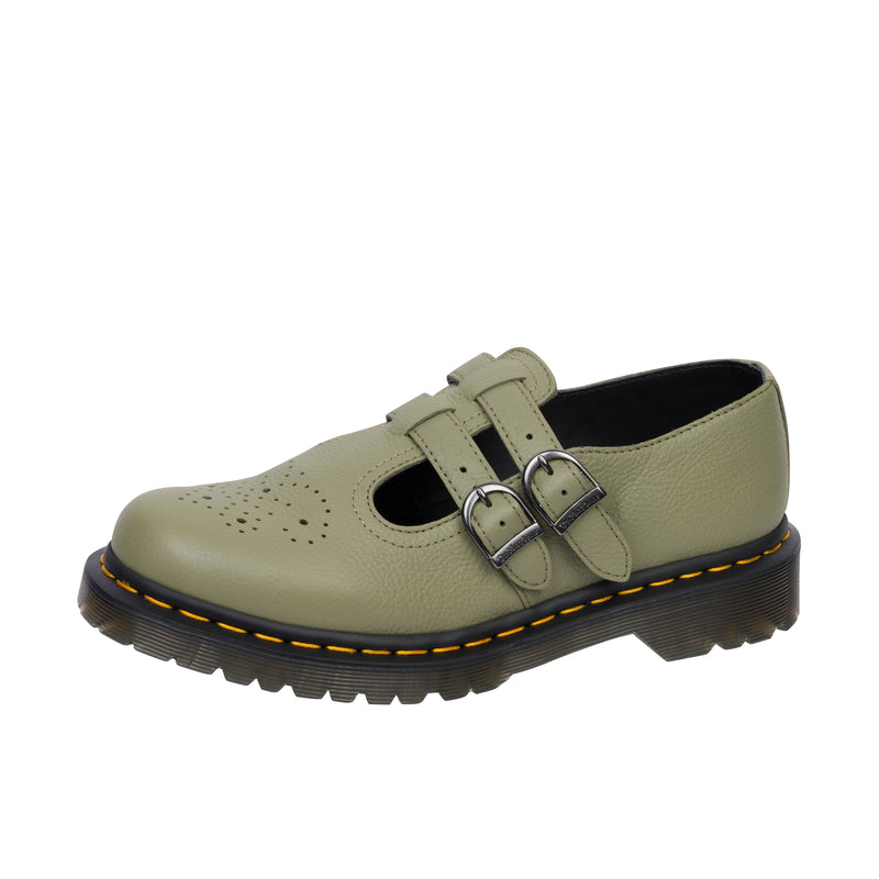 Dr Martens Womens 8065 Mary Jane Virginia Muted Olive