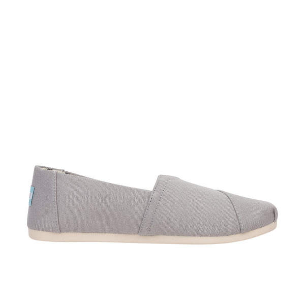 TOMS Womens Alpargata Eco Recycled Cotton Canvas Drizzle Grey