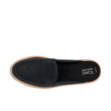 TOMS Womens Cara Mule Leather Loafer Black/Black Thumbnail 4