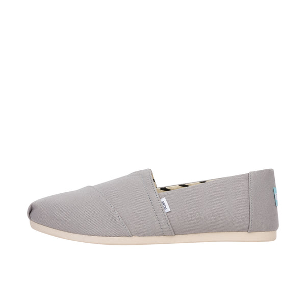 TOMS Womens Alpargata Eco Recycled Cotton Canvas [Wide] Drizzle Grey