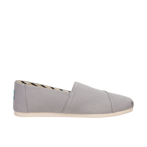 TOMS Womens Alpargata Eco Recycled Cotton Canvas [Wide] Drizzle Grey