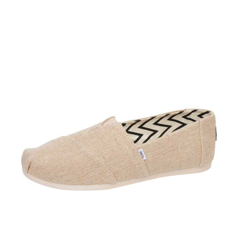 TOMS Womens Alpargata Eco Heritage Canvas  [Wide] Natural Undyed