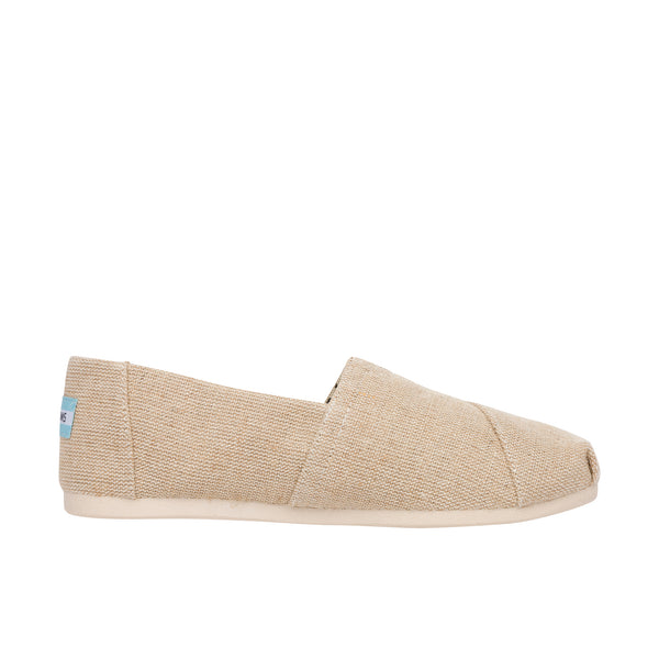 TOMS Womens Alpargata Eco Heritage Canvas  [Wide] Natural Undyed