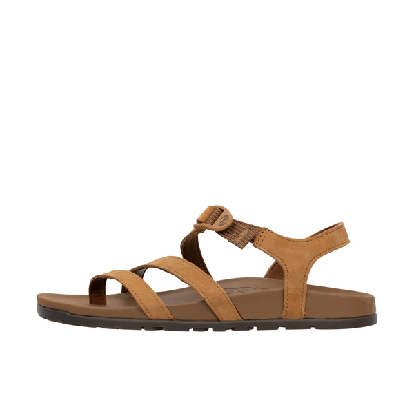 Chaco Womens Lowdown Leather Strappy Bone Brown