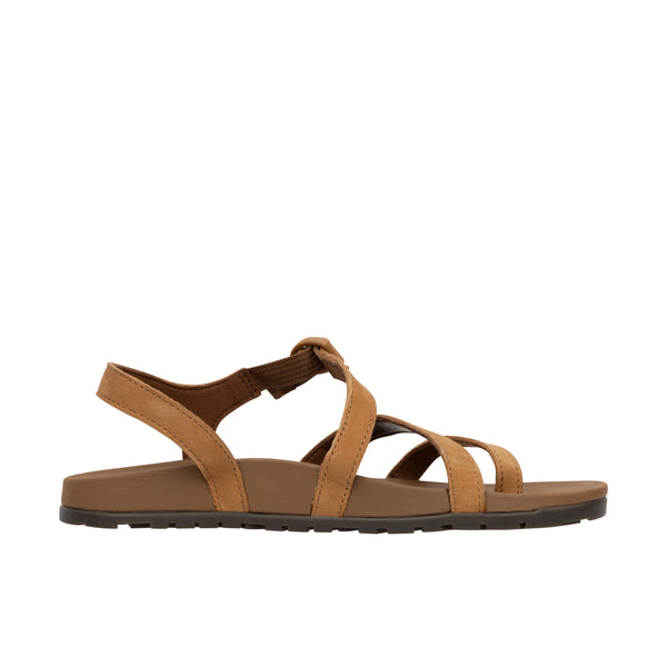 Chaco Womens Lowdown Leather Strappy Bone Brown