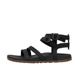 Chaco Womens Lowdown Leather Strappy High Black Thumbnail 2