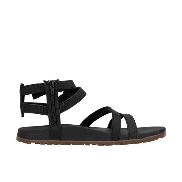 Chaco Womens Lowdown Leather Strappy High Black