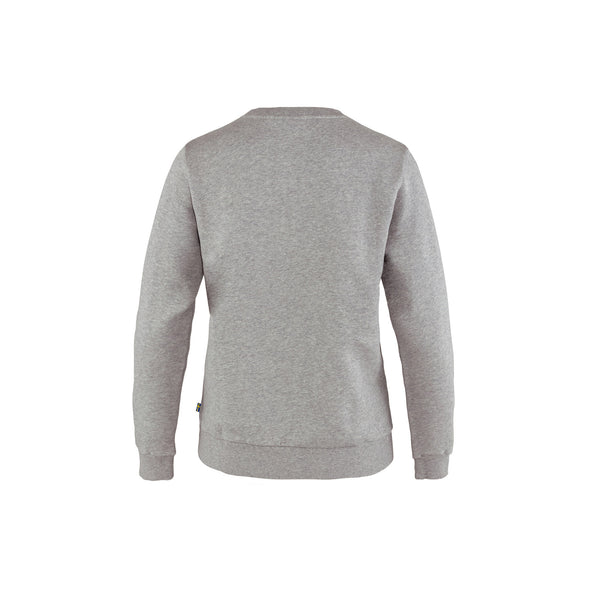 Fjallraven Womens Fjallraven Logo Sweater Grey Melange