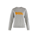 Fjallraven Womens Fjallraven Logo Sweater Grey Melange Thumbnail 2