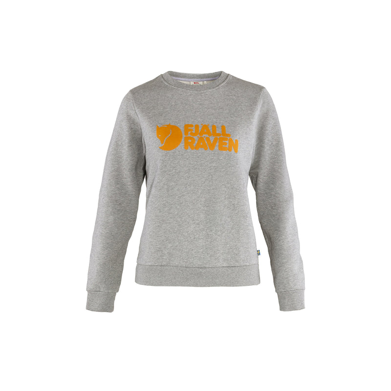 Fjallraven Womens Fjallraven Logo Sweater Grey Melange