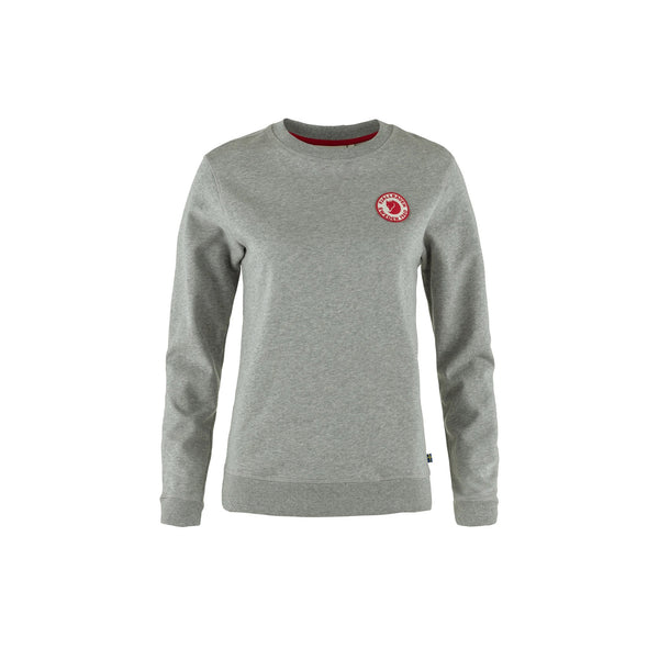 Fjallraven Womens 1960 Logo Badge Sweater Grey Melange