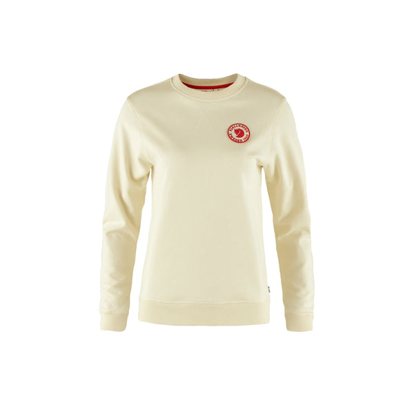 Fjallraven Womens 1960 Logo Badge Sweater Chalk White
