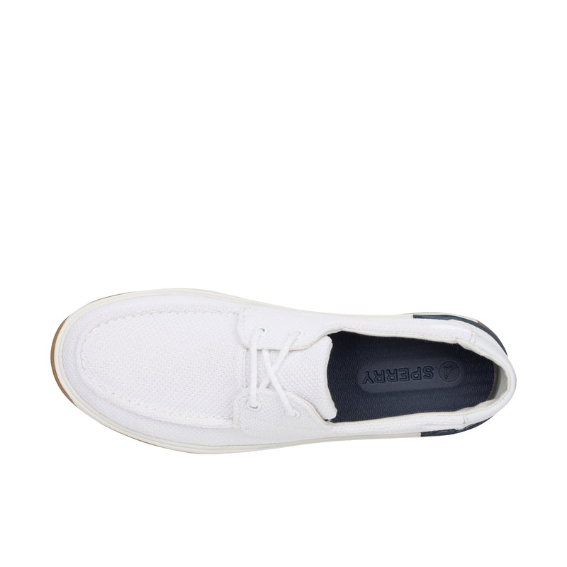 Sperry Womens Augusta Seacycled Mesh Textile Boat White