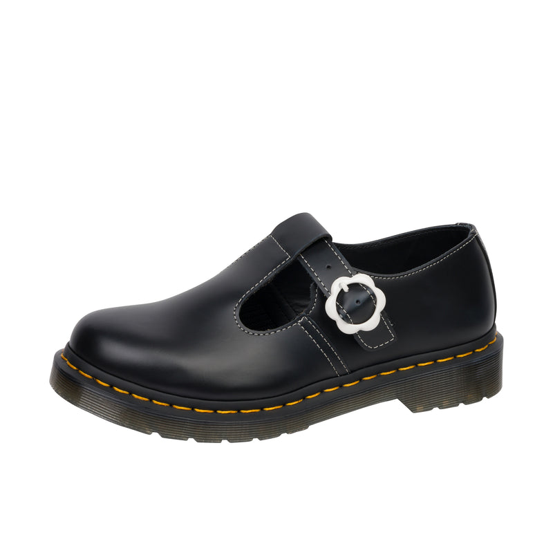 Dr Martens Polley Flower Smooth Left Angle View