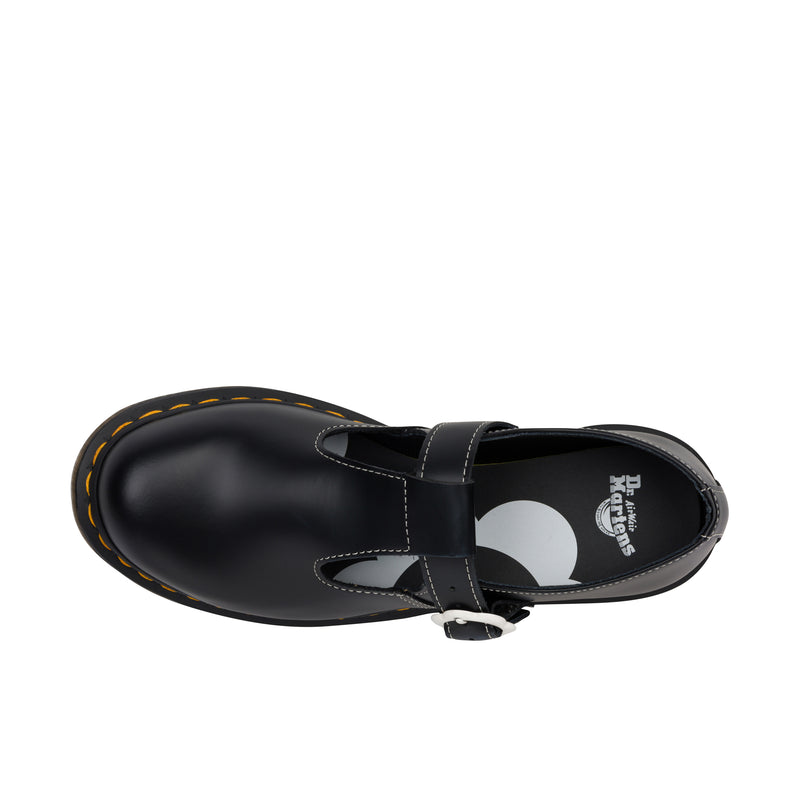 Dr Martens Womens Polley Flower Smooth Black