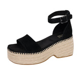 TOMS Womens Laila Platform Sandal Black Thumbnail 6