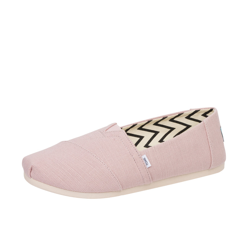 TOMS Womens Alpargata Eco Recycled Cotton Canvas Ballet Pink