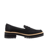TOMS Womens Cara Leather Loafer Black/Black Thumbnail 3
