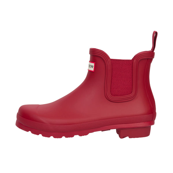 Hunter Womens Womens Original Chelsea Boot Military Red