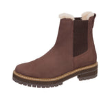 TOMS Womens Bennet Faux Fur Lugged Chelsea Boot Oak Brown Thumbnail 6