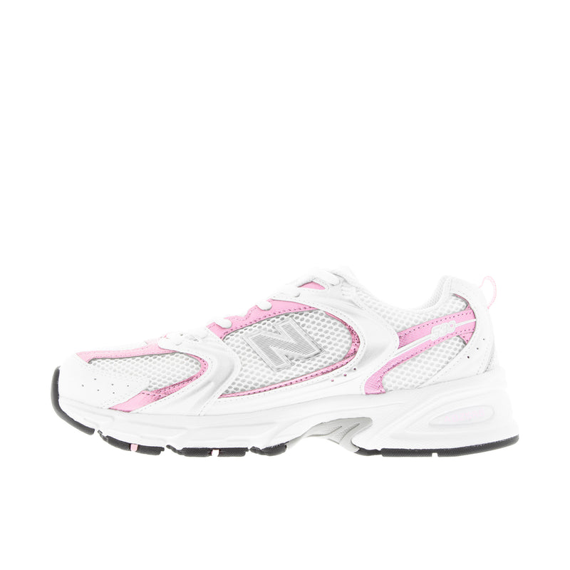New Balance 530 White/Pink Sugar/Silver Metallic