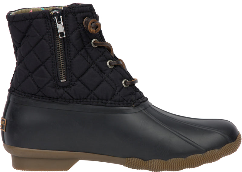 Sperry Womens Saltwater Nylon Quilted Black