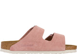 Birkenstock Womens Arizona Soft Footbed Suede Pink Clay Thumbnail 3