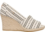 TOMS Womens Michelle Wedge Heel Natural Chunky Global Woven Thumbnail 3