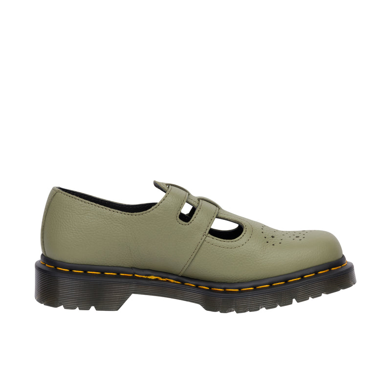 Dr Martens Womens 8065 Mary Jane Virginia Muted Olive